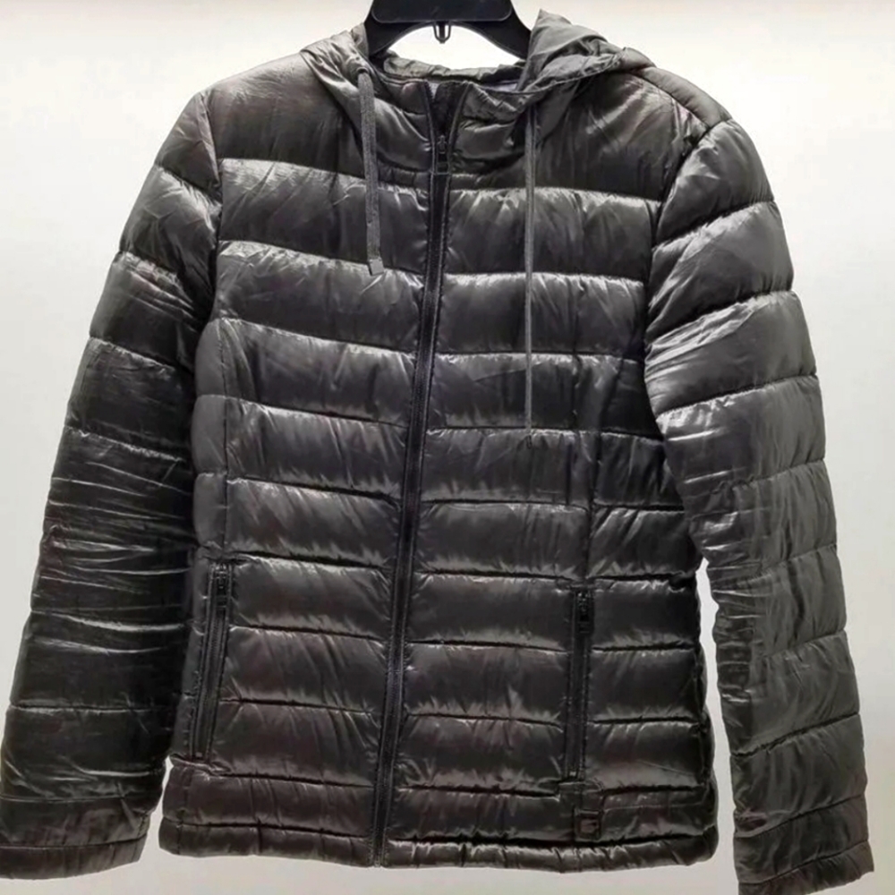 Andrew Mark Silver (its brighter in person!) Puffer Jacket